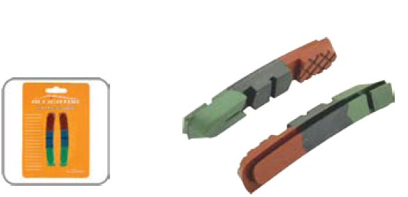 ALLIGATOR COPPIA PATTINI FRENO DI RICAMBIO TRICOMP