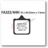 EBC PASTIGLIE FRENO FA322/4HH