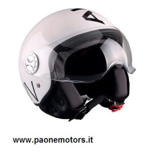 AL HELMETS CASCO DEMI-JET MOD.101 BIANCO/NERO