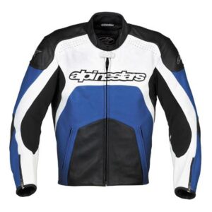 ALPINESTARS GIACCA  IN PELLE GP PLUS BLU