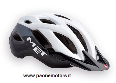MET CASCO CROSSOVER BIANCO/NERO