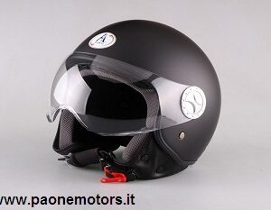 AL HELMETS CASCO DEMI-JET MOD.101 NERO OPACO