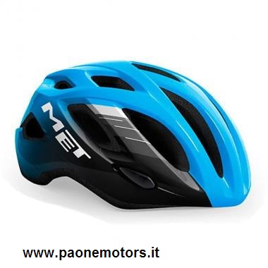 MET CASCO IDOLO NERO CIANO