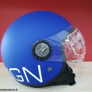 AL HELMETS CASCO DEMI-JET MOD.101 BLU/BIANCO