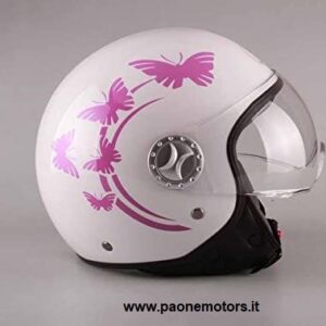 AL HELMETS CASCO DEMI-JET MOD.101 BUTTERFLY