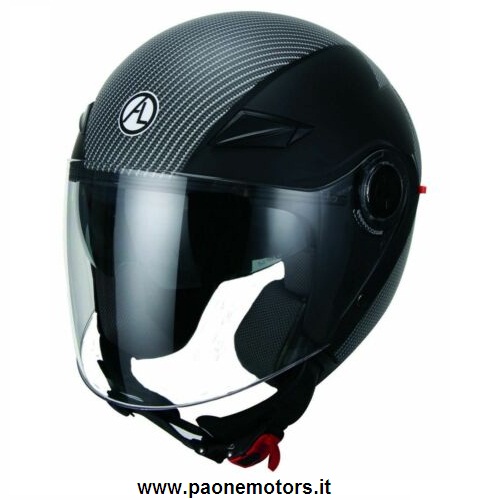 AL HELMETS CASCO DEMI-JET MOD.103/BIS CIRCLE CARBON GREY