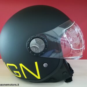 AL HELMETS CASCO DEMI-JET MOD.101 NERO/GIALLO
