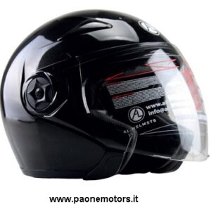 AL HELMETS CASCO JET MOD.102/BIS NERO LUCIDO