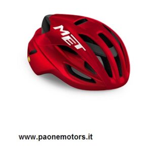 MET CASCO RIVALE MIPS ROSSO METALLIZZATO